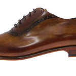 Paul Parkman Handmade Medallion Toe Brogues Brown