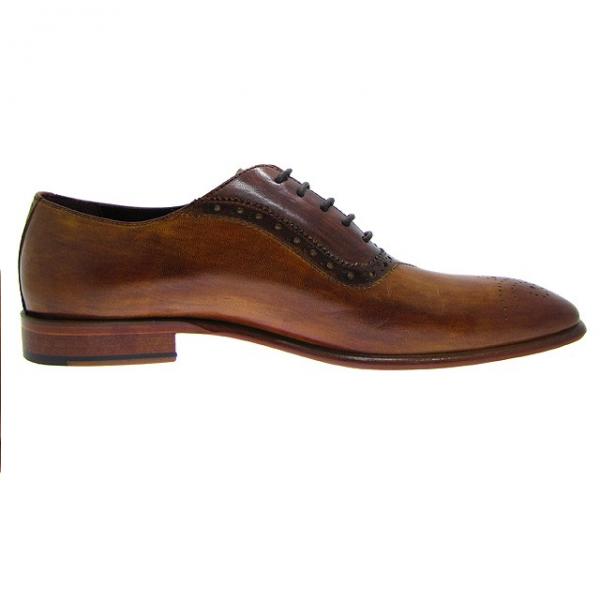 Paul Parkman Handmade Medallion Toe Brogues Brown