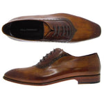 Paul Parkman Handmade Medallion Toe Brogues Brown