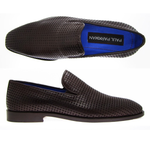Paul Parkman Handmade Perforated Loafers Dark Brown
