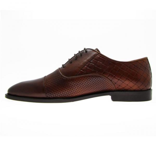 Paul Parkman Handmade Perforated Oxfords Brown