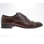 Paul Parkman Handmade Spiked Cap Toe Shoes Brown