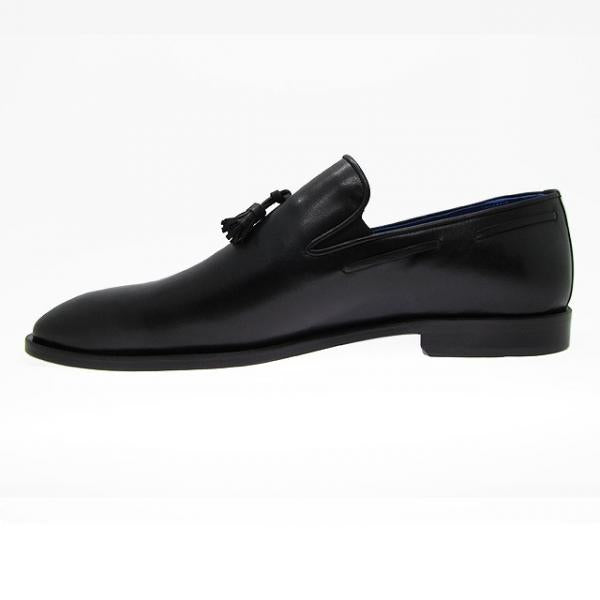 Paul Parkman Handmade Tassel Loafers Black
