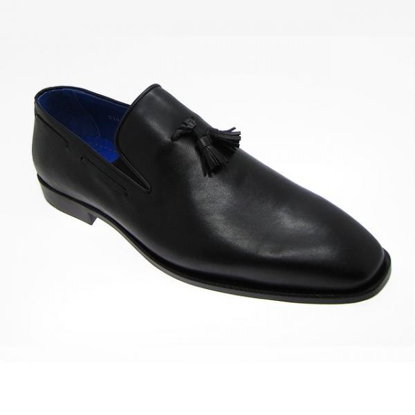 Paul Parkman Handmade Tassel Loafers Black
