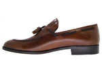 Paul Parkman Handmade Tassel Loafers Burnished Brown/Tobacco