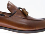 Paul Parkman Handmade Tassel Loafers Burnished Brown/Tobacco