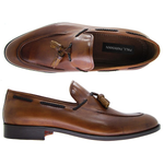 Paul Parkman Handmade Tassel Loafers Burnished Brown/Tobacco