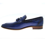 Paul Parkman Handmade Tassel Loafers Burnished Navy