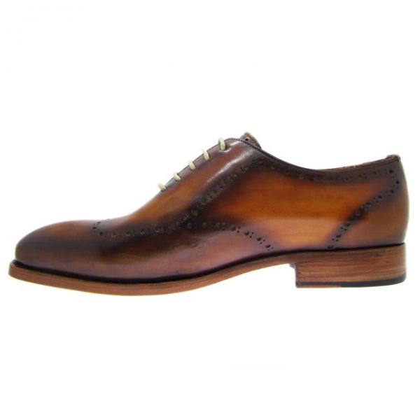 Paul Parkman Handmade Wingtip Wholecut Brogues Brown