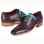 Paul Parkman Handsewn Captoe Oxfords Purple
