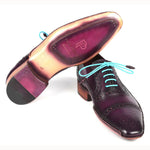 Paul Parkman Handsewn Captoe Oxfords Purple
