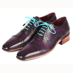 Paul Parkman Handsewn Captoe Oxfords Purple