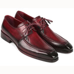 Paul Parkman Leather Apron Derby Shoes Bordeaux