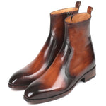 Paul Parkman Leather Boots Burnished Brown