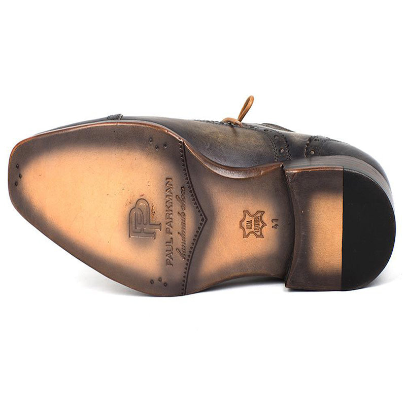 Paul Parkman Leather Captoe Oxfords Gray