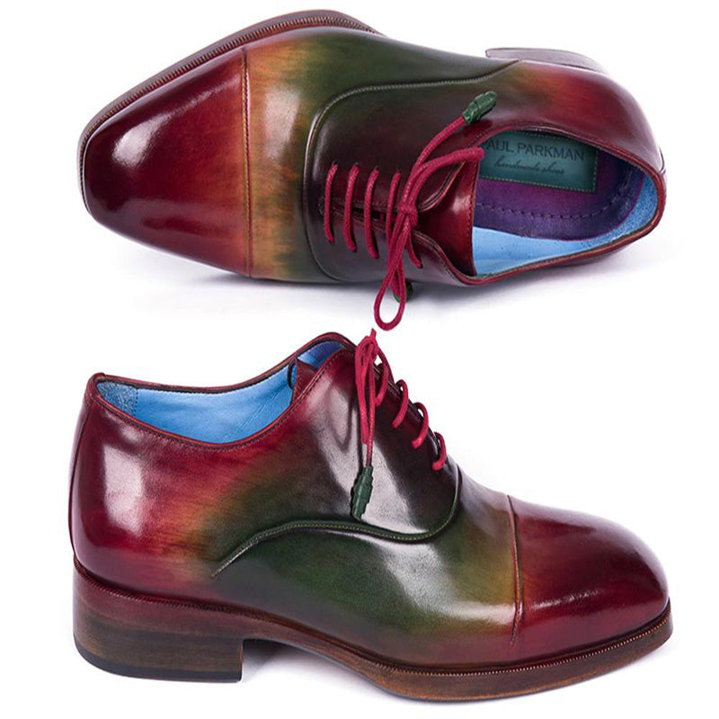 Paul Parkman Leather Captoe Oxfords Multicolor