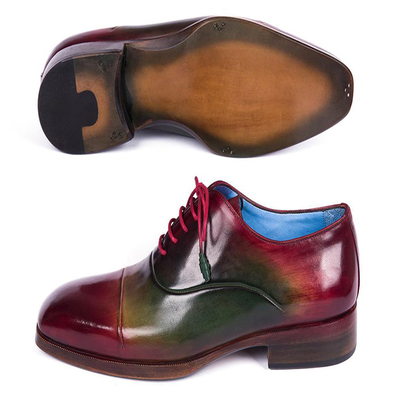 Paul Parkman Leather Captoe Oxfords Multicolor