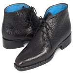 Paul Parkman Leather Chukka Boots Black