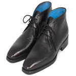 Paul Parkman Leather Chukka Boots Black