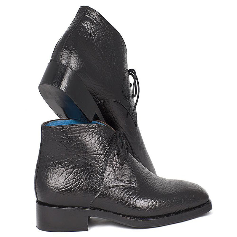 Paul Parkman Leather Chukka Boots Black