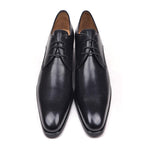 Paul Parkman Leather Derby Shoes Black