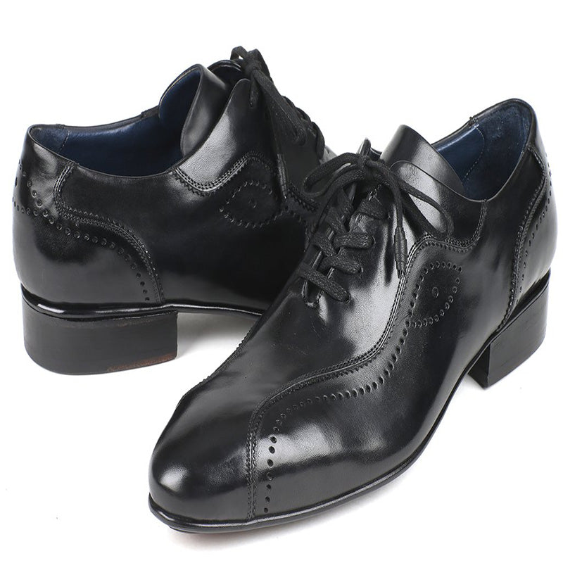 Paul Parkman Leather Lace Up Shoes Black