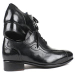 Paul Parkman Leather Lace Up Shoes Black