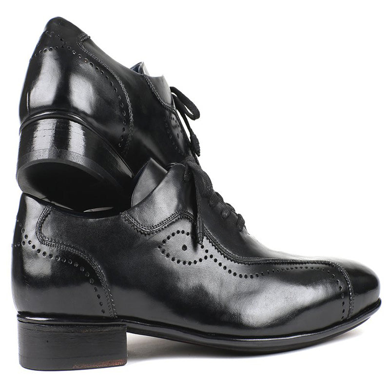 Paul Parkman Leather Lace Up Shoes Black