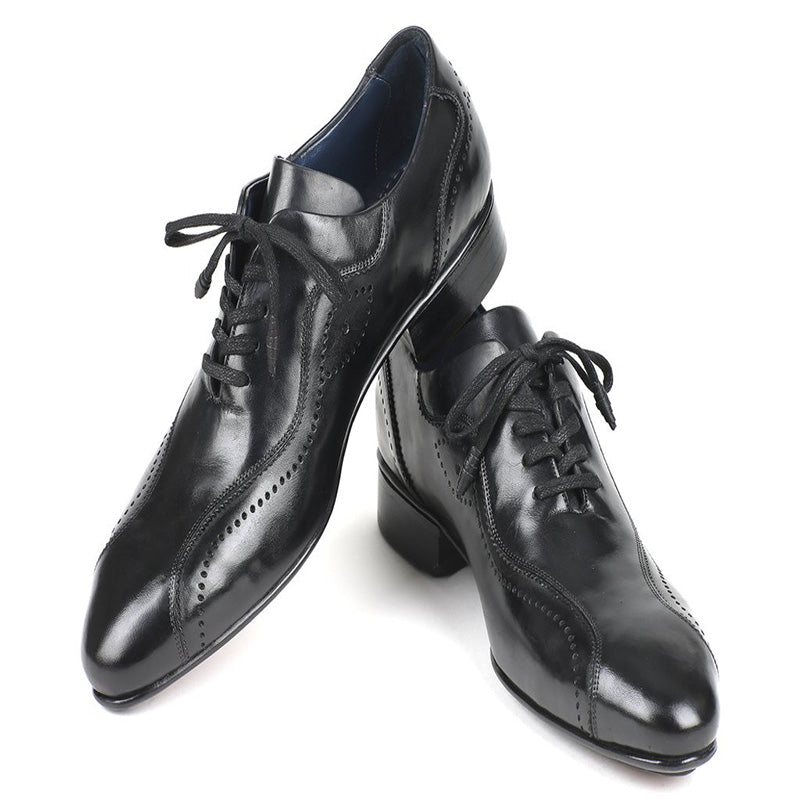 Paul Parkman Leather Lace Up Shoes Black