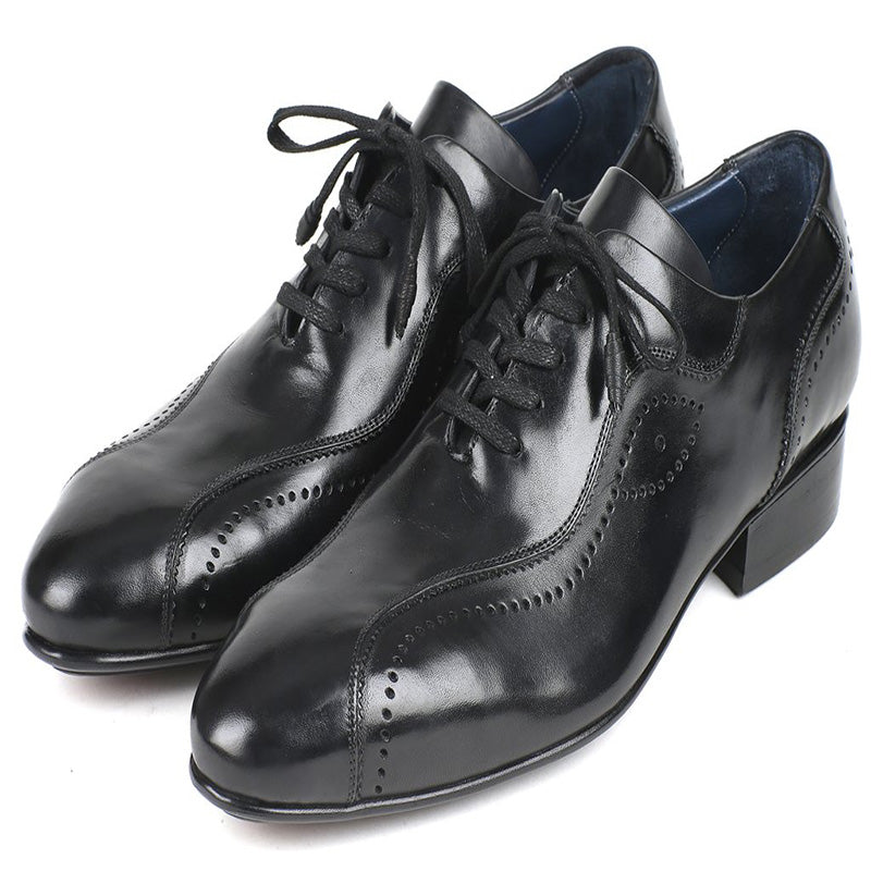 Paul Parkman Leather Lace Up Shoes Black