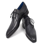 Paul Parkman Leather Medallion Toe Derby Shoes Black