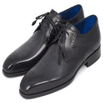 Paul Parkman Leather Medallion Toe Derby Shoes Black