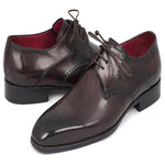 Paul Parkman Leather Medallion Toe Derby Shoes Brown