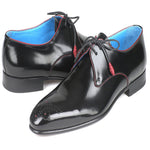 Paul Parkman Leather Medallion Toe Shoes Black
