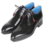 Paul Parkman Leather Medallion Toe Shoes Black