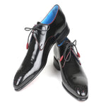 Paul Parkman Leather Medallion Toe Shoes Black