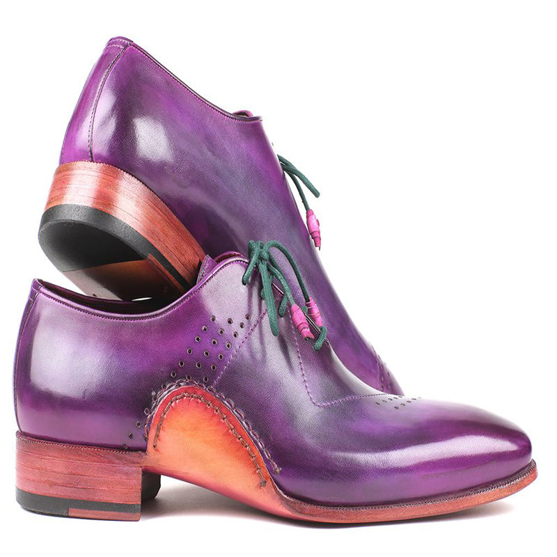 Paul Parkman Leather Oxfords Purple