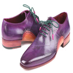 Paul Parkman Leather Oxfords Purple