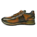 Paul Parkman Leather Sneakers Olive Green