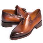 Paul Parkman Leather Tassel Loafers Brown
