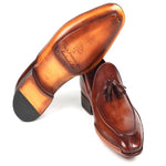 Paul Parkman Leather Tassel Loafers Brown