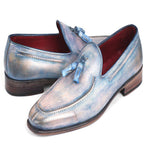 Paul Parkman Leather Tassel Loafers Lila
