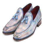 Paul Parkman Leather Tassel Loafers Lila
