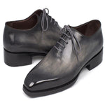 Paul Parkman Leather Wholecut Oxfords Gray Black