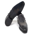 Paul Parkman Leather Wholecut Oxfords Gray Black