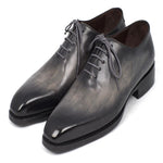 Paul Parkman Leather Wholecut Oxfords Gray Black