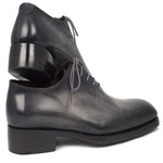 Paul Parkman Leather Wholecut Oxfords Gray Black