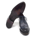 Paul Parkman Leather Wingtip Brogues Shoes Blue