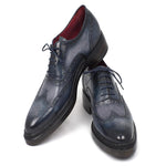Paul Parkman Leather Wingtip Brogues Shoes Blue