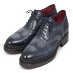 Paul Parkman Leather Wingtip Brogues Shoes Blue